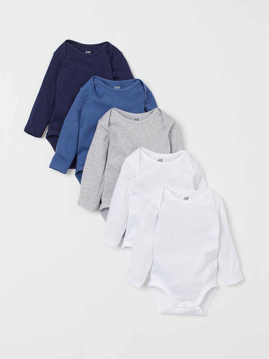 

H&M Kids 5 Pack Bodysuits, White