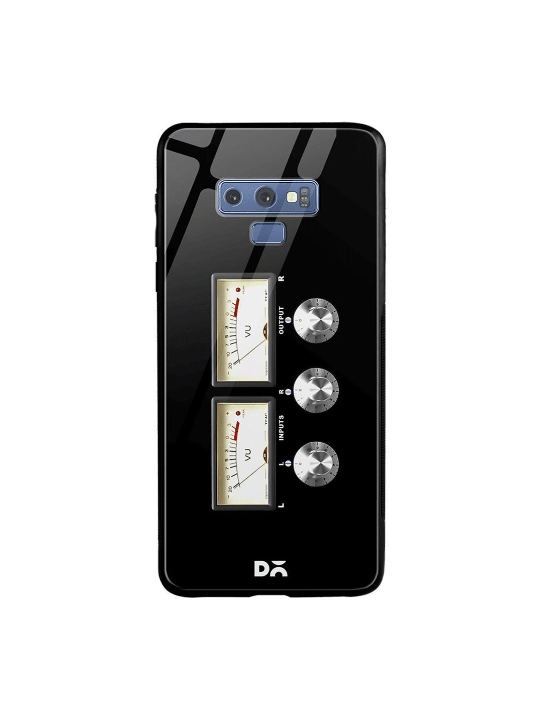 

DailyObjects Black & Off-White Amp Samsung Galaxy Note 9 Shock Absorbent Glass Case