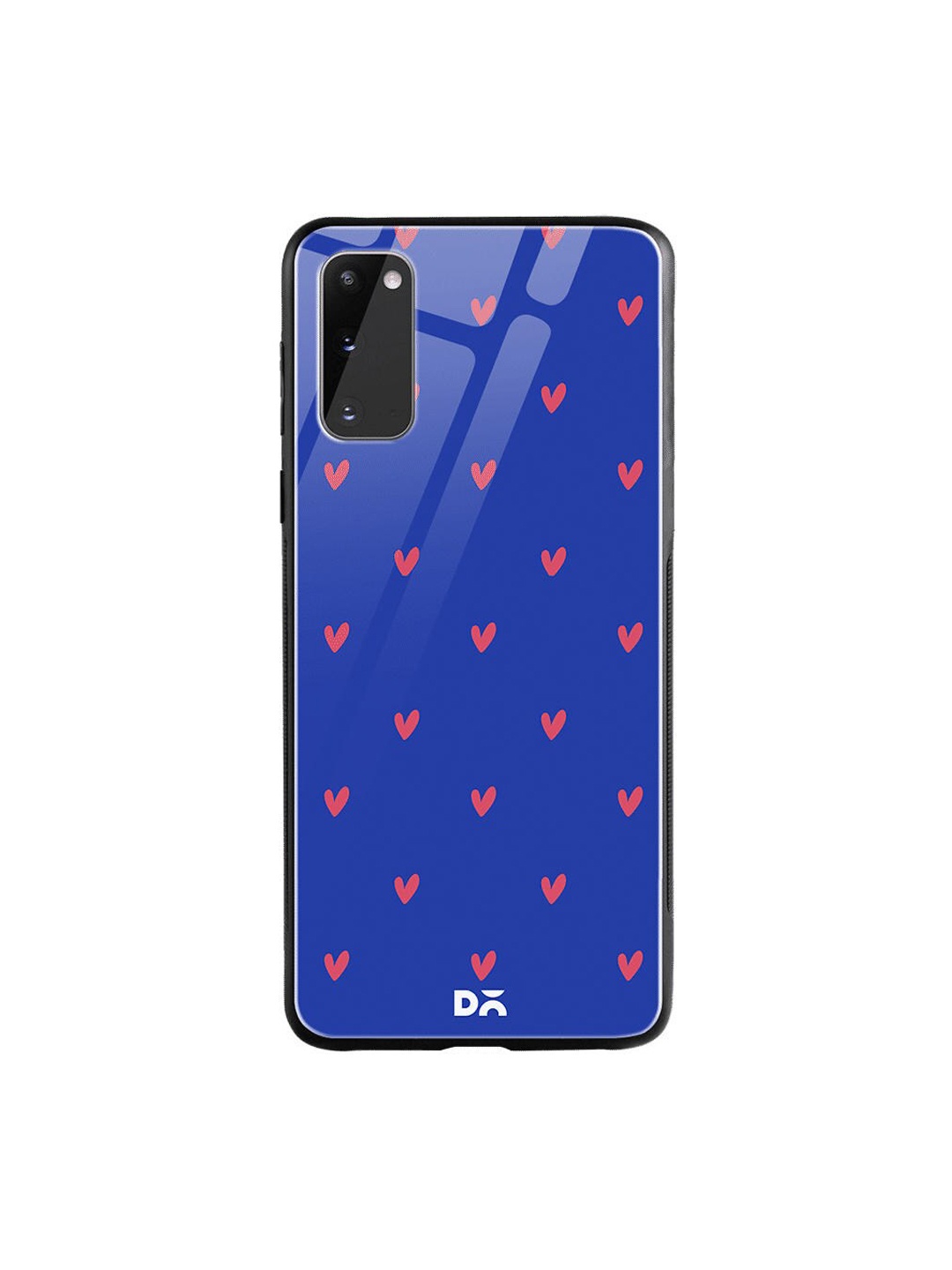 

DailyObjects Blue & Pink Bundle Heart Samsung Galaxy S20 Shock Absorbent Glass Case