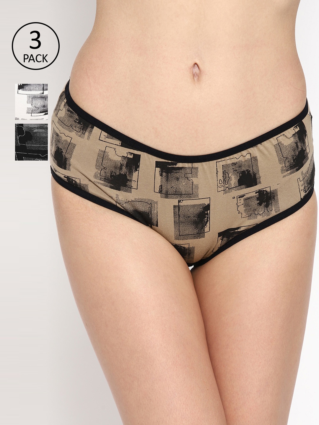 

Skidlers Women Pack of 3 Assorted Hipster Briefs SKD-BRIEF