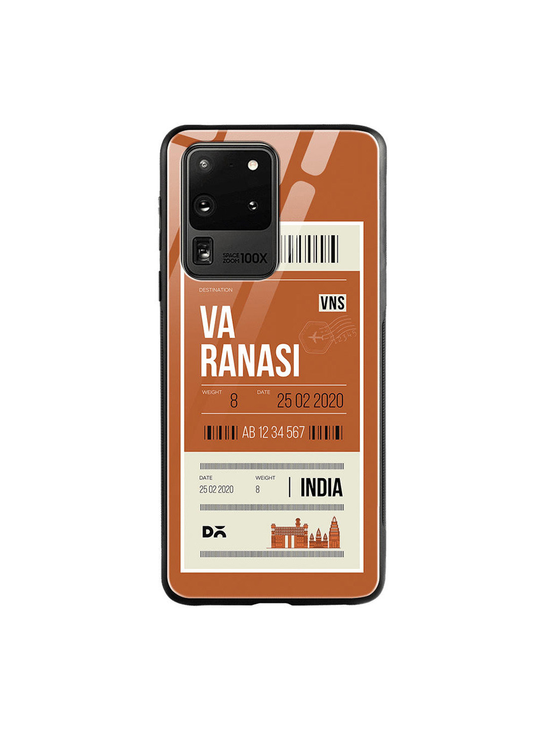 

DailyObjects Rust-Brown Varanasi City Tag Samsung Galaxy S20 Glass Case