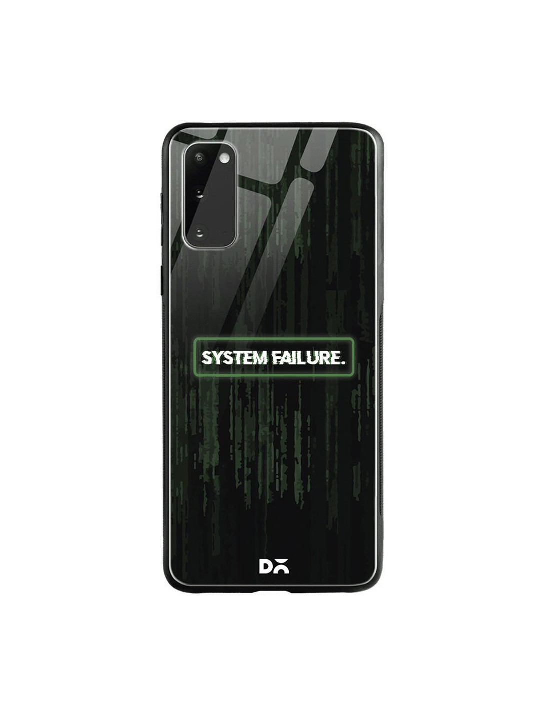 

DailyObjects Black & White System Failure Samsung Galaxy S20 Shock Absorbent Glass Case