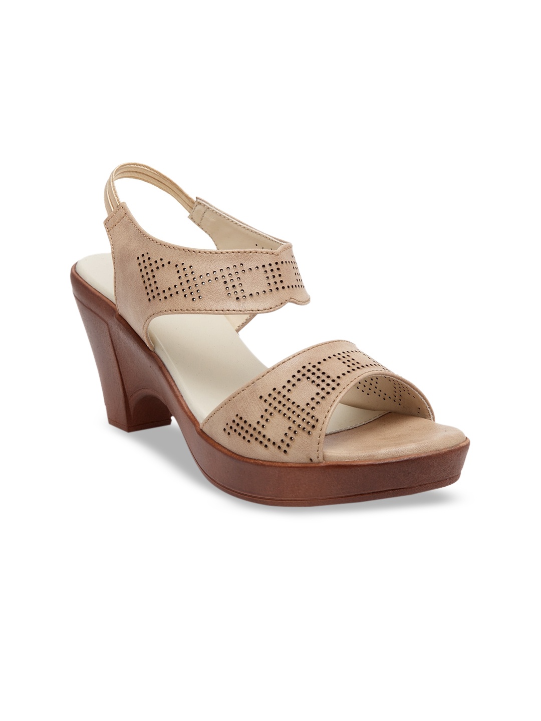 

Butterflies Women Beige Solid Heels