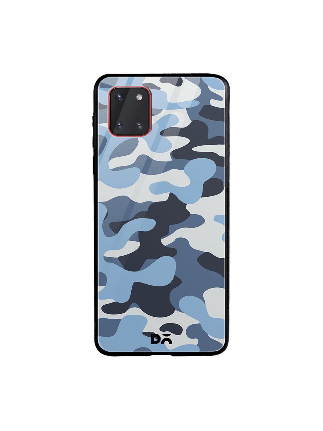 

DailyObjects Blue & White Camouflage Aquatic Samsung Galaxy Note 10 Lite Shock Absorbent Glass Case