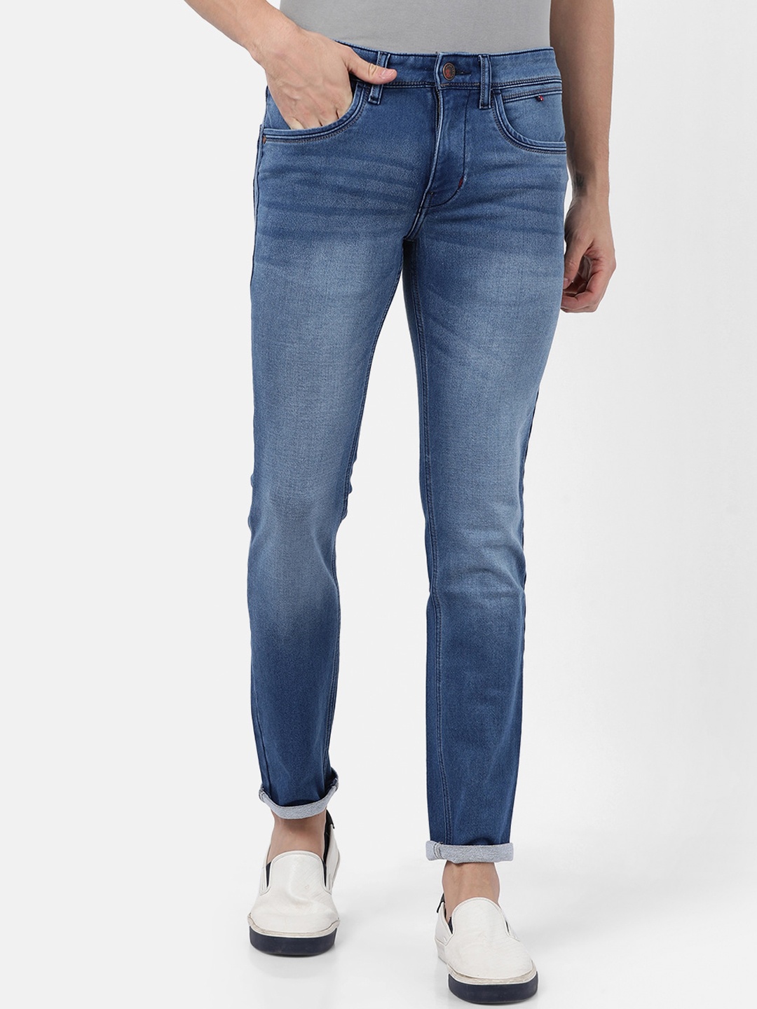 

Llak Jeans Men Blue Skinny Fit Mid-Rise Clean Look Stretchable Jeans