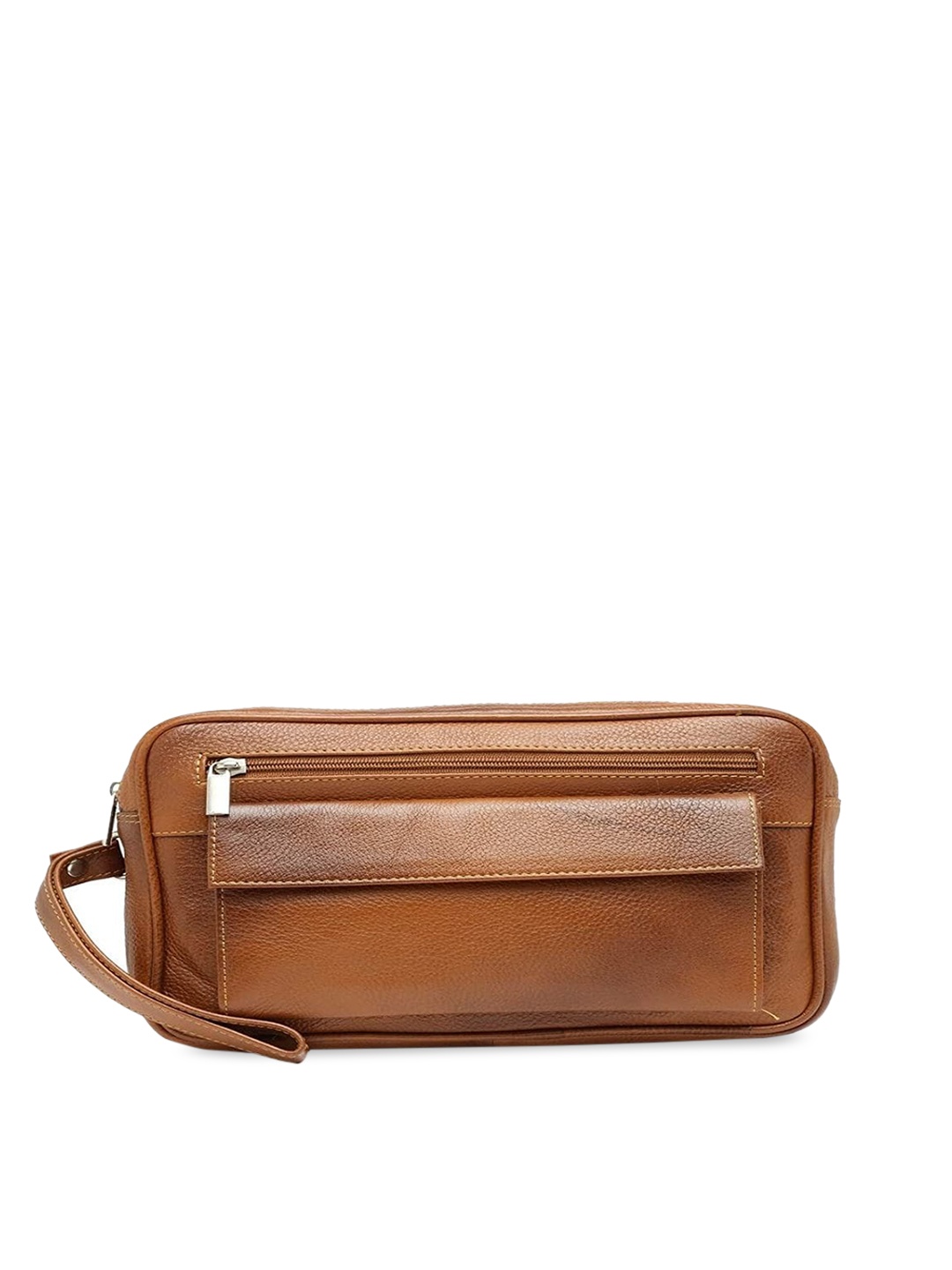 Teakwood Leathers Men Tan Brown Solid Messenger Bag