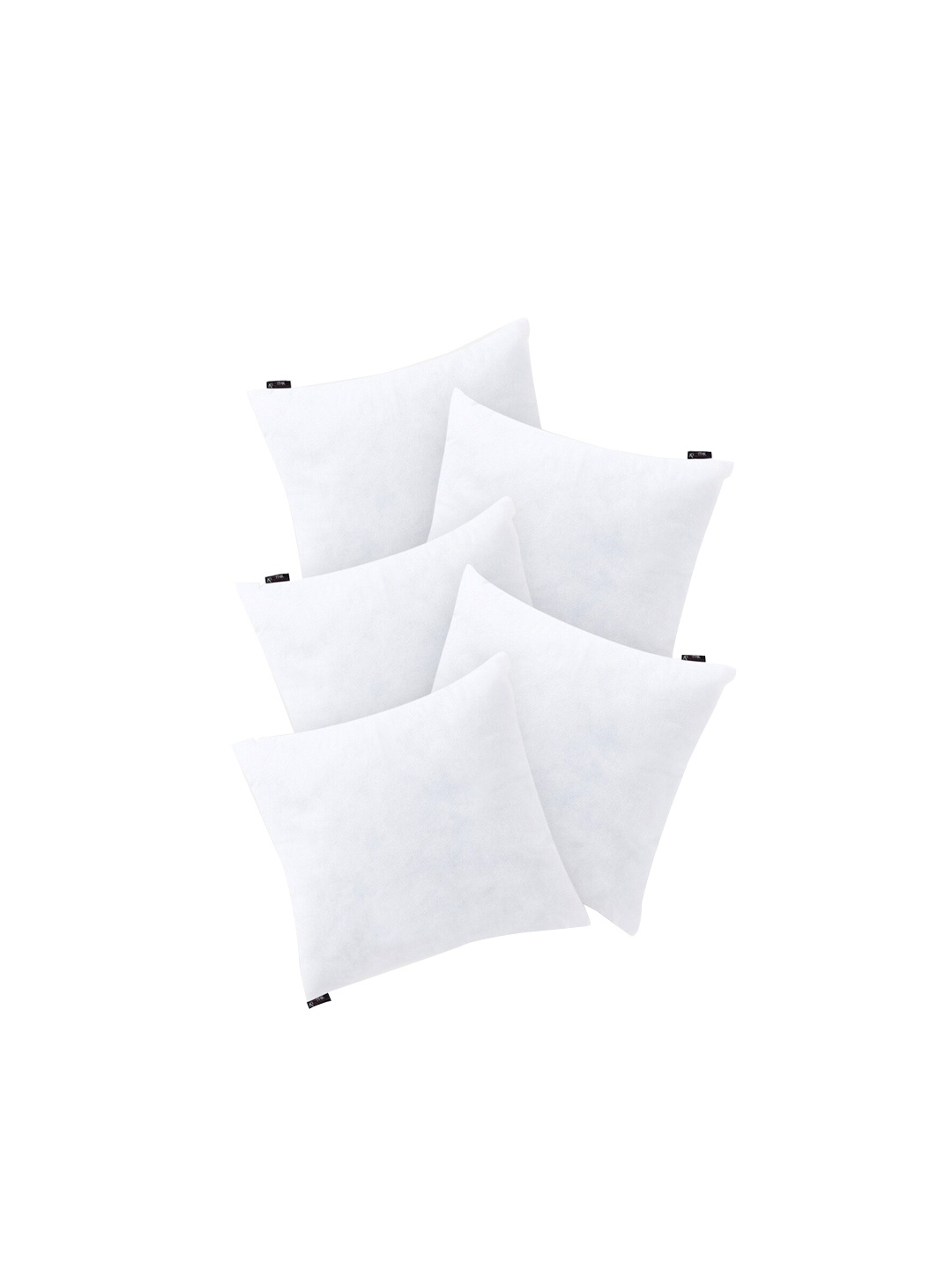 

KLOTTHE Set Of 5 White Solid Square Cushions