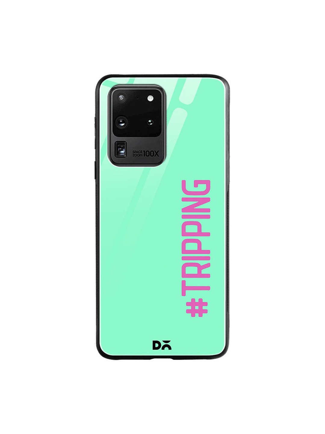 

DailyObjects Green & Pink Tripping Samsung Galaxy S20 Ultra Shock Absorbent Glass Case