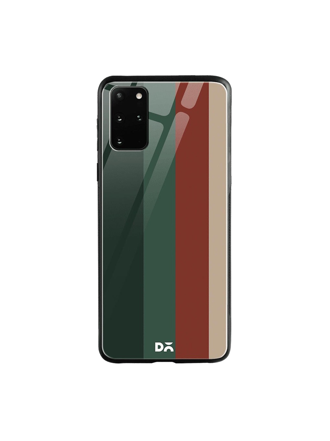 

DailyObjects Green & Red Vertical Samsung Galaxy S20 Plus Shock Absorbent Glass Case