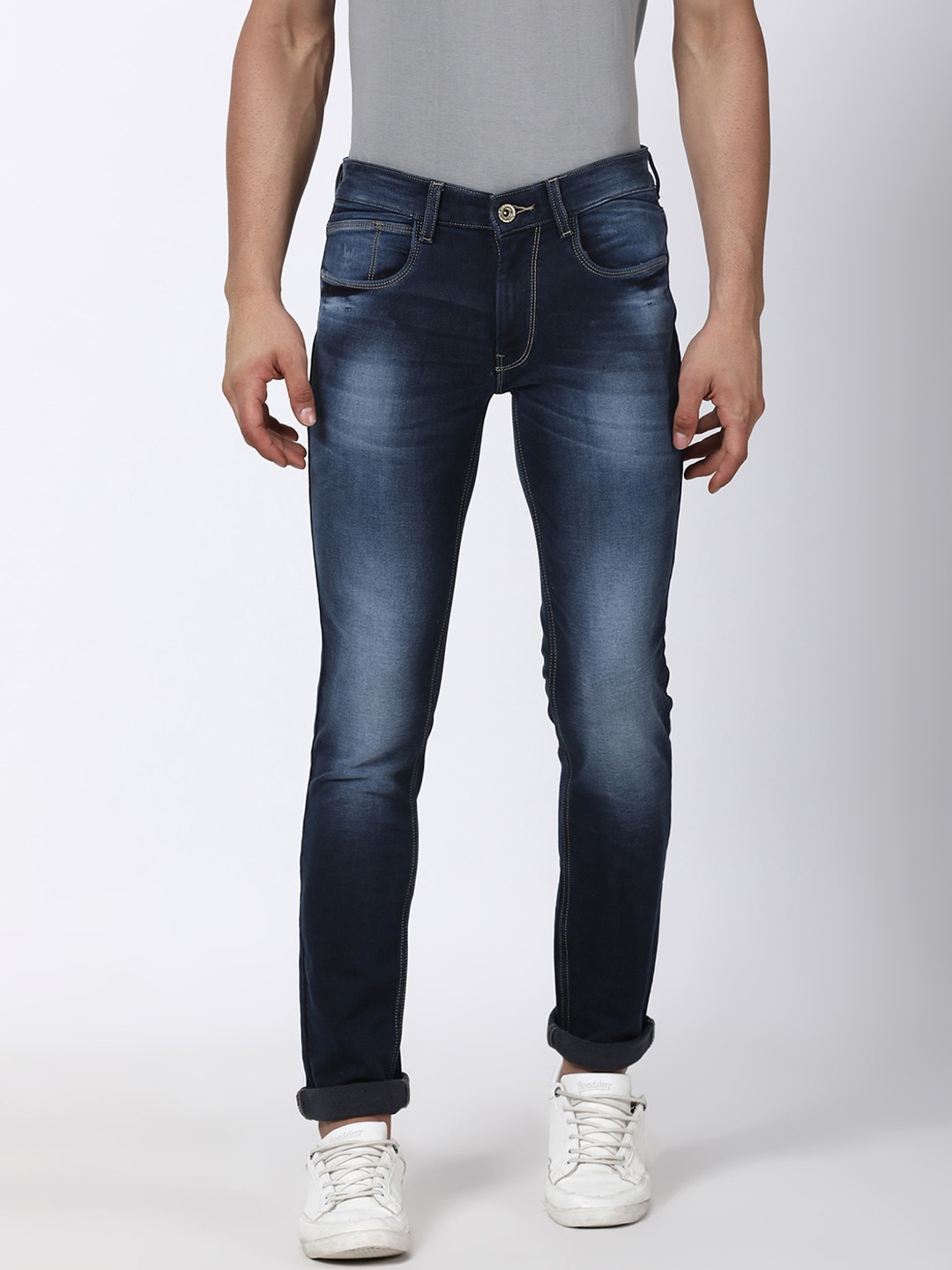 

Llak Jeans Men Blue Skinny Fit Mid-Rise Clean Look Stretchable Jeans