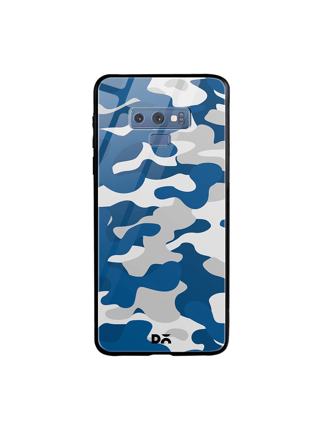 

DailyObjects Blue & Grey Camouflage Samsung Galaxy Note 9 Shock Absorbent Glass Case
