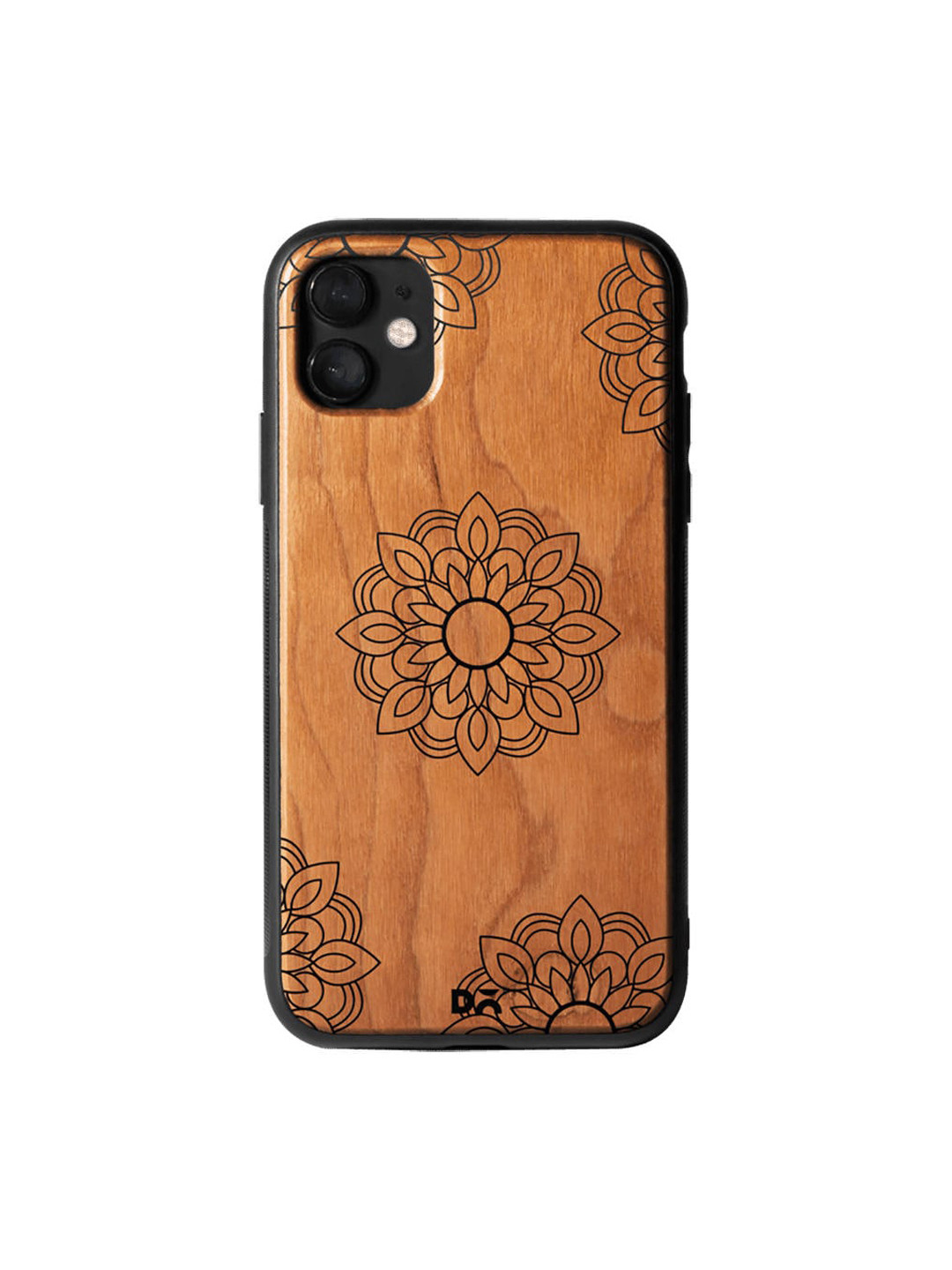 

DailyObjects Brown & Black Mandala Band Wooden iPhone 11 Case