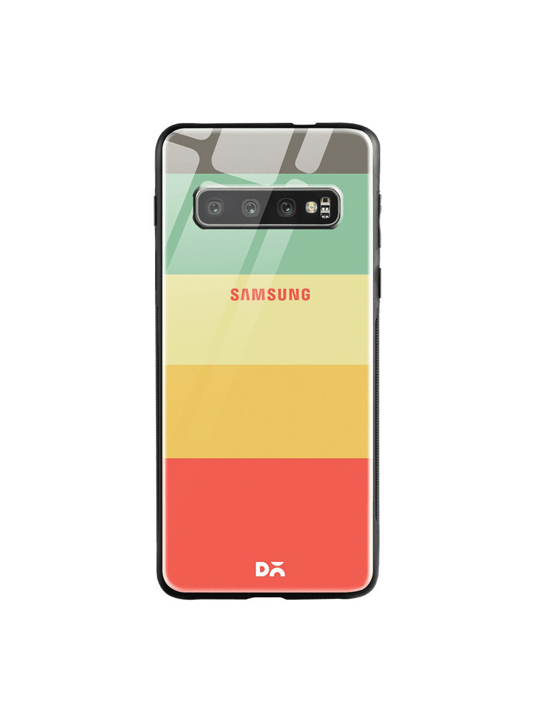 

DailyObjects Yellow & Red Rainbow Quin Samsung Galaxy S10 Shock Absorbent Glass Case