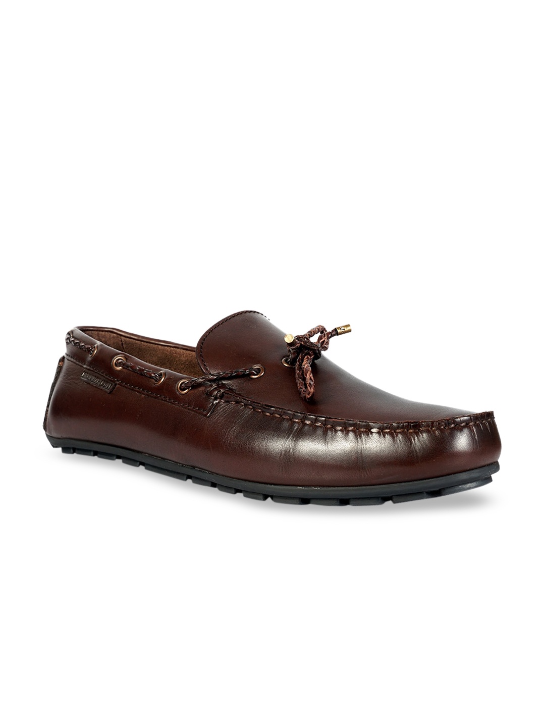 

Kenneth Cole Men Brown Solid Leather Formal Loafers