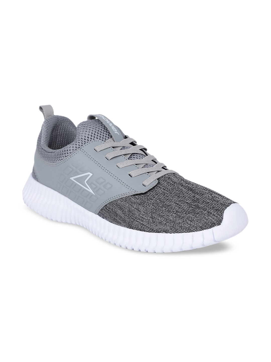 

Power Men Grey Mesh Running Shoes