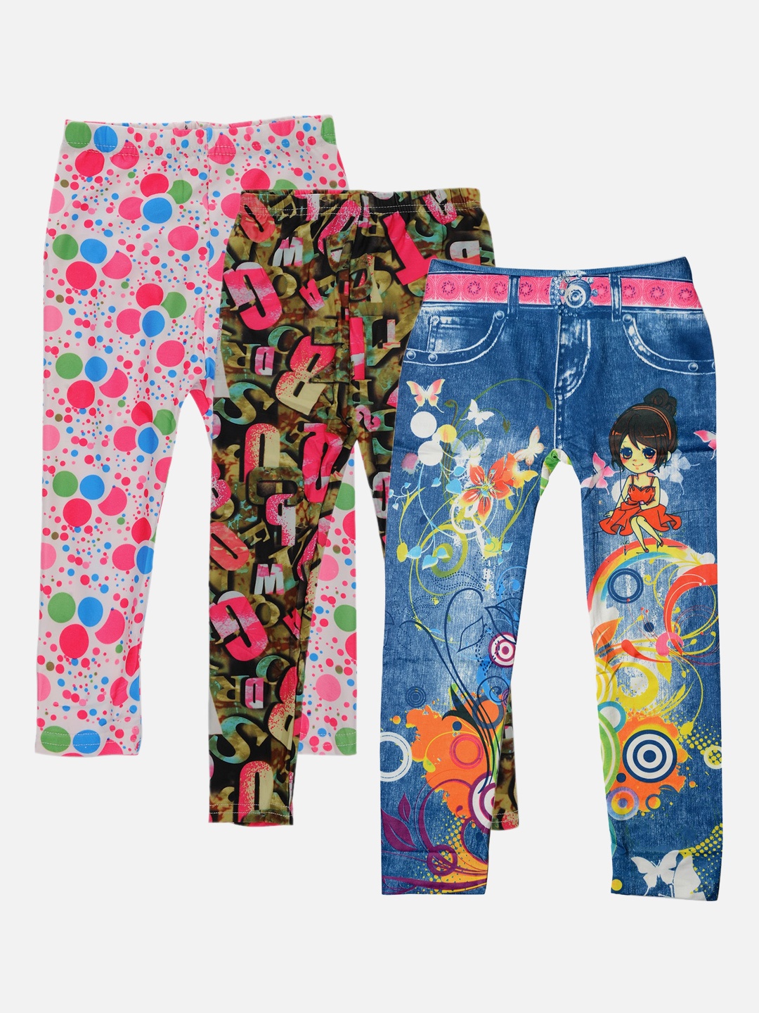 

TINY HUG Girls Pack Of 3 Assorted Tights