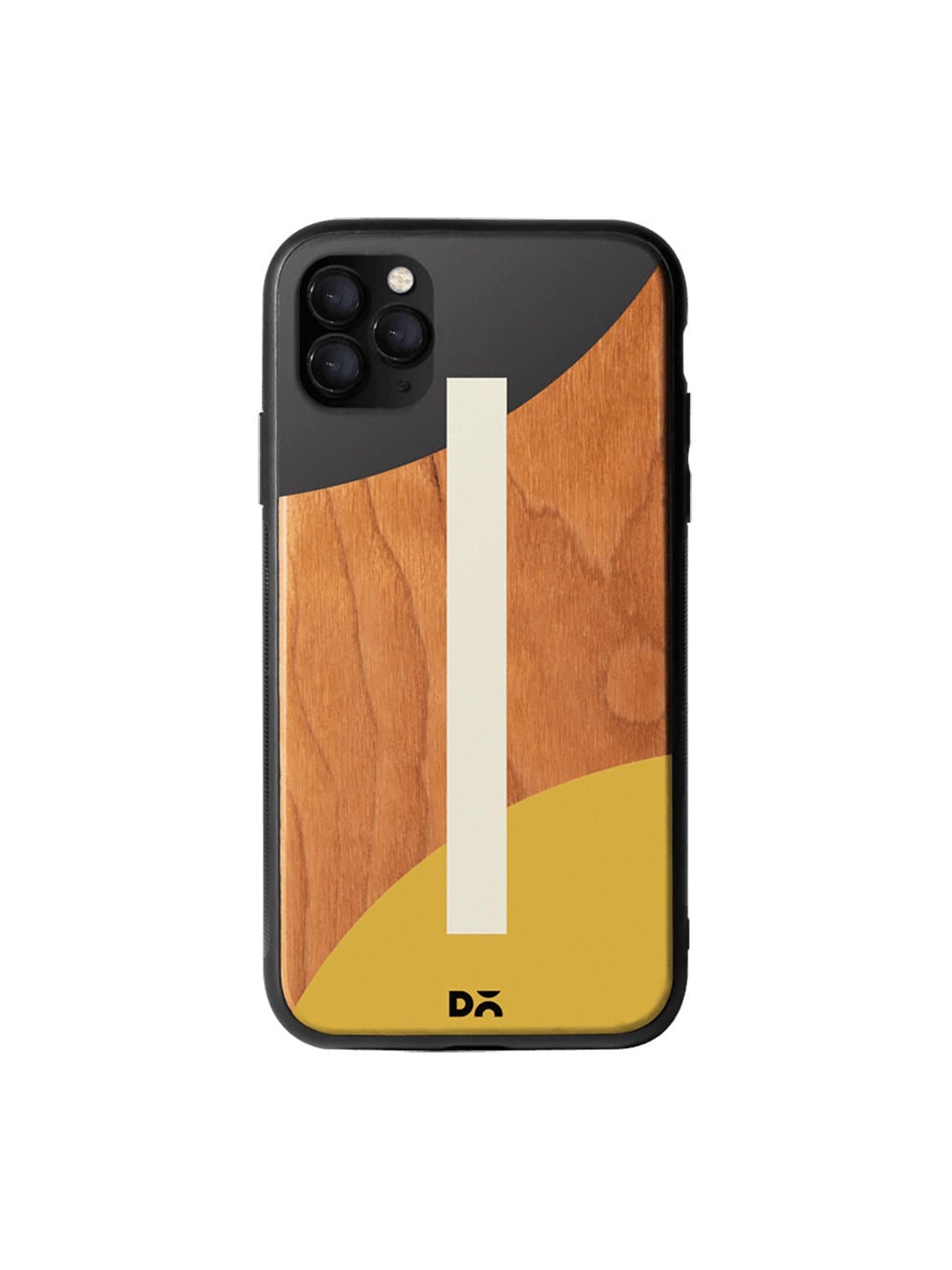 

DailyObjects Brown & Mustard Yellow Scotch Tape Wooden iPhone 11 Pro Case