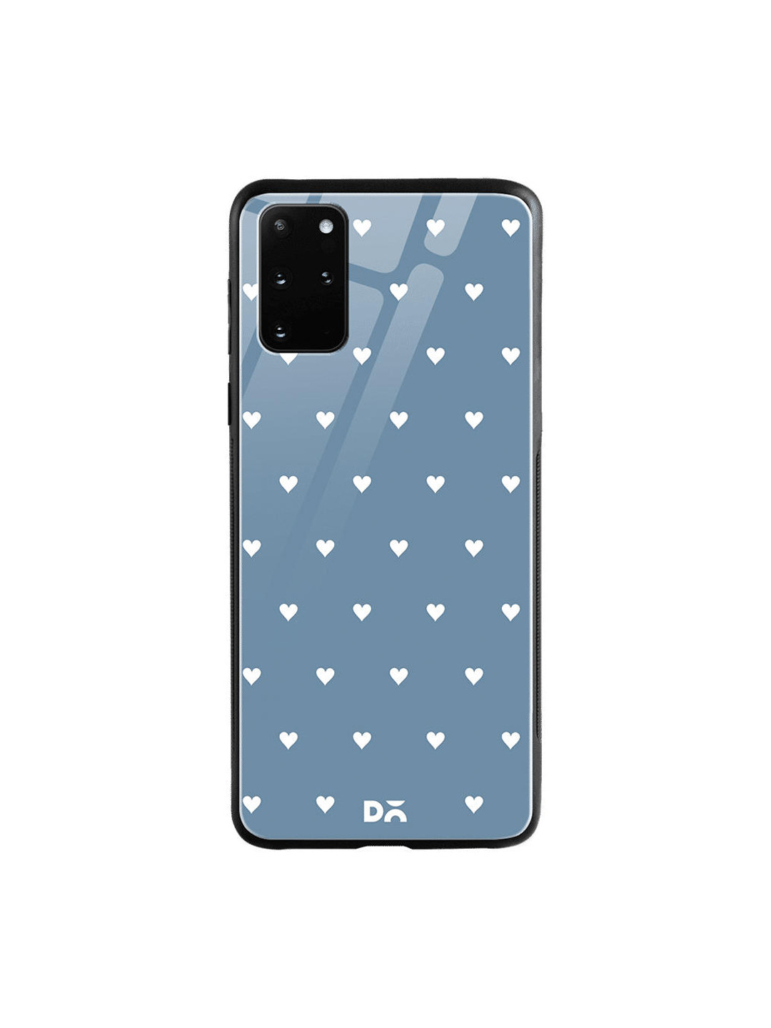 

DailyObjects Blue & White Blueberry Hearts Samsung Galaxy S20 Plus Shock Absorbent Glass Case