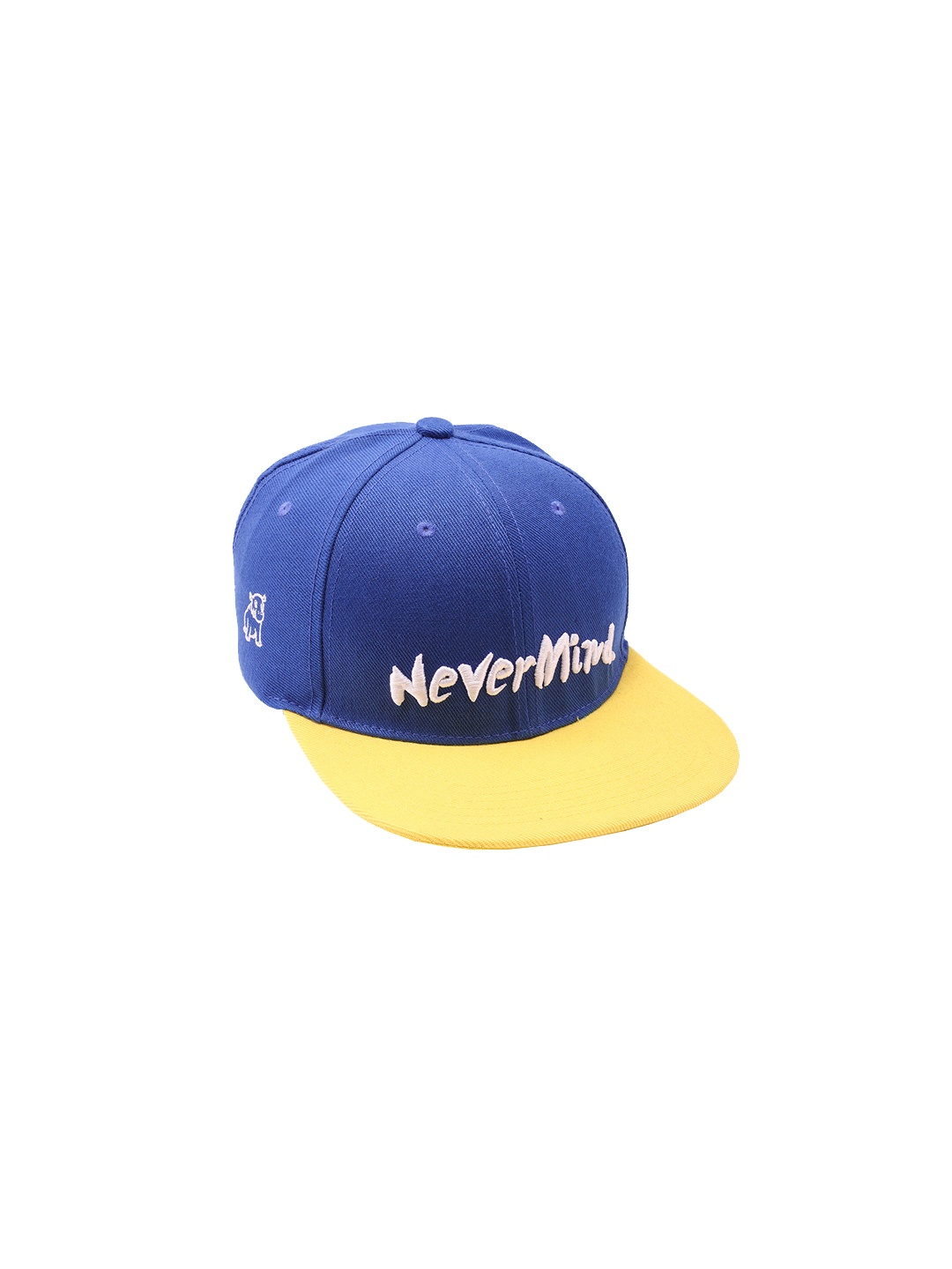

Cap Shap Unisex Blue & Yellow Embroidered Snapback Cap
