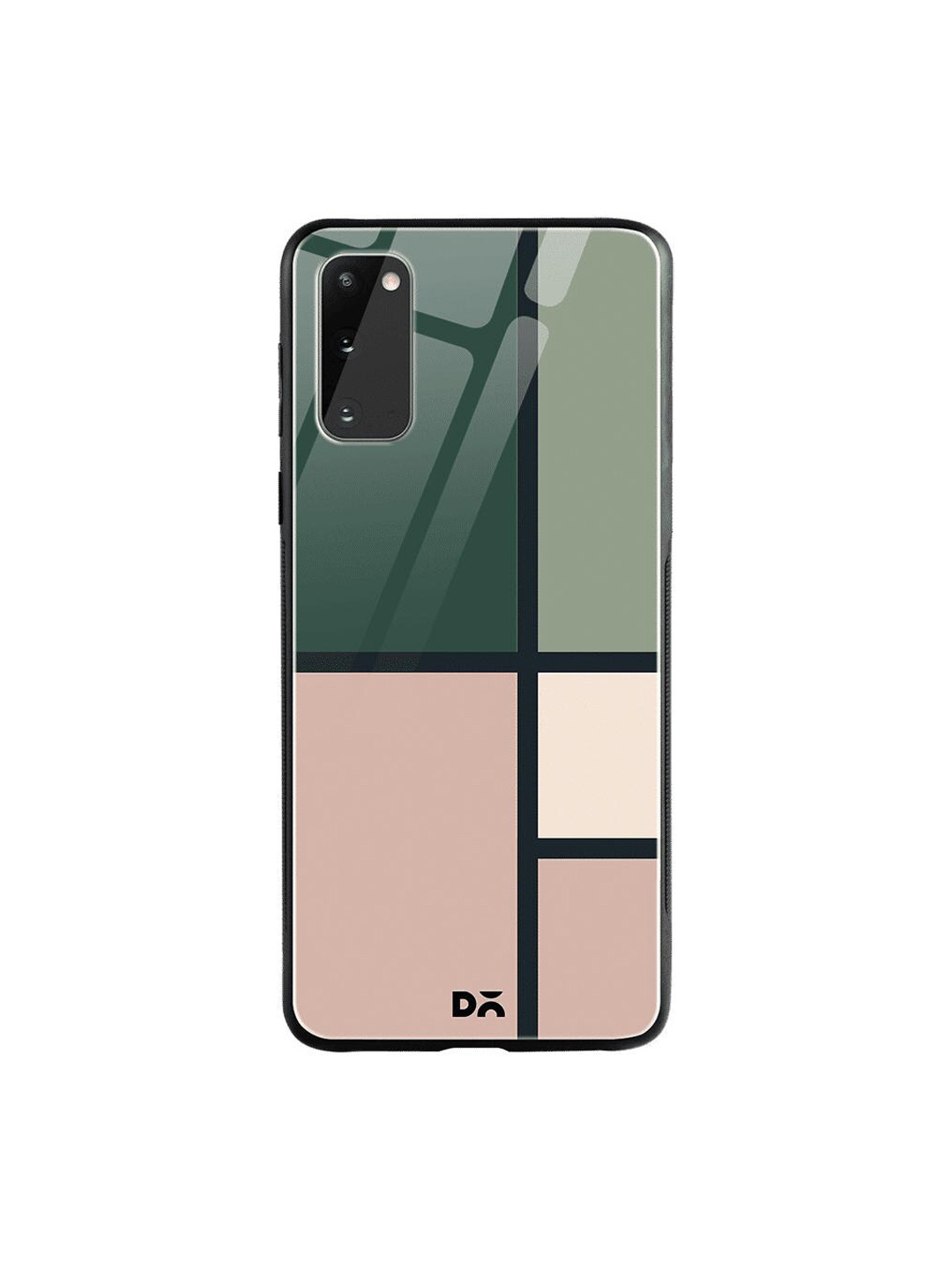 

DailyObjects Green & Peach-Coloured Window Samsung Galaxy S20 Shock Absorbent Glass Case