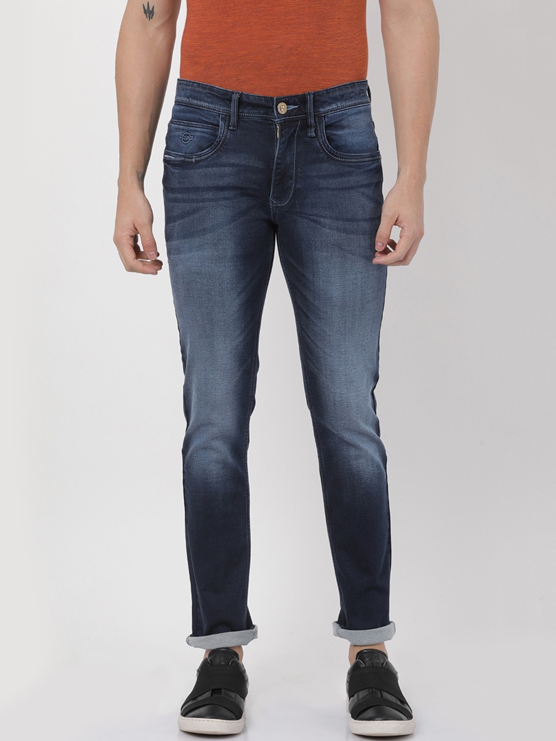 

Llak Jeans Men Blue Skinny Fit Mid-Rise Clean Look Stretchable Jeans