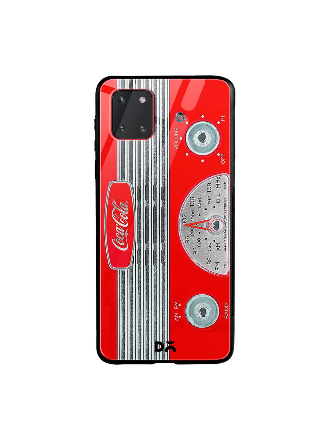 

DailyObjects Red & Grey Coke Radio Samsung Galaxy Note 10 Lite Shock Absorbent Glass Case