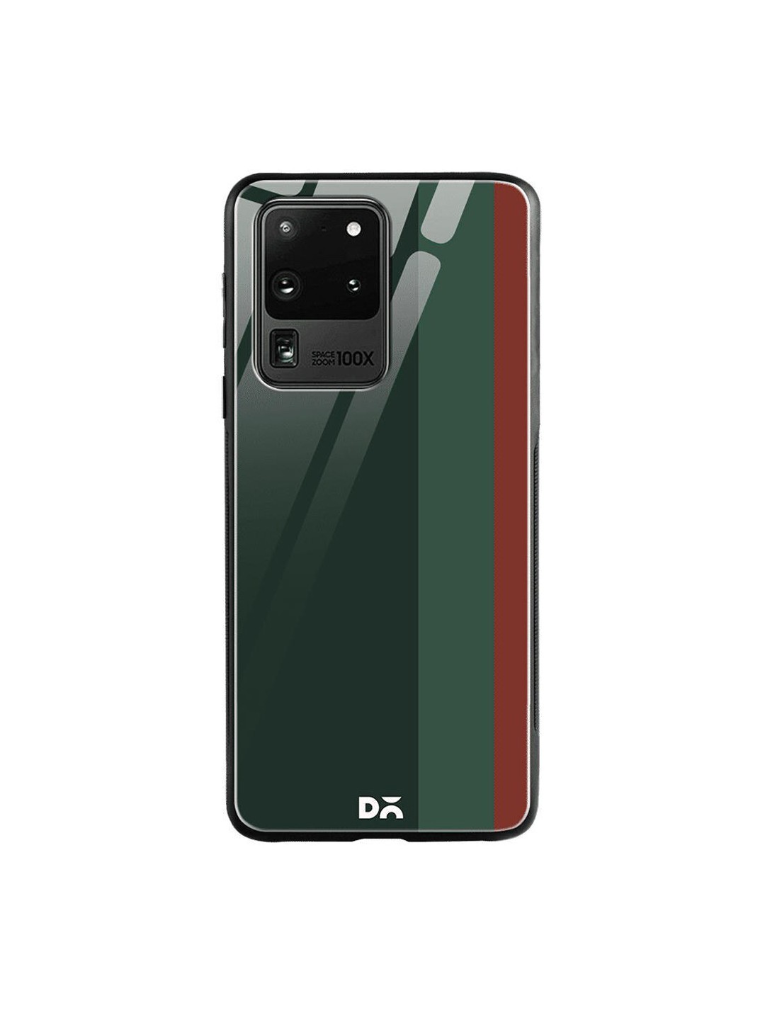 

DailyObjects Green & Red Vertical Samsung Galaxy S20 Ultra Shock Absorbent Glass Case