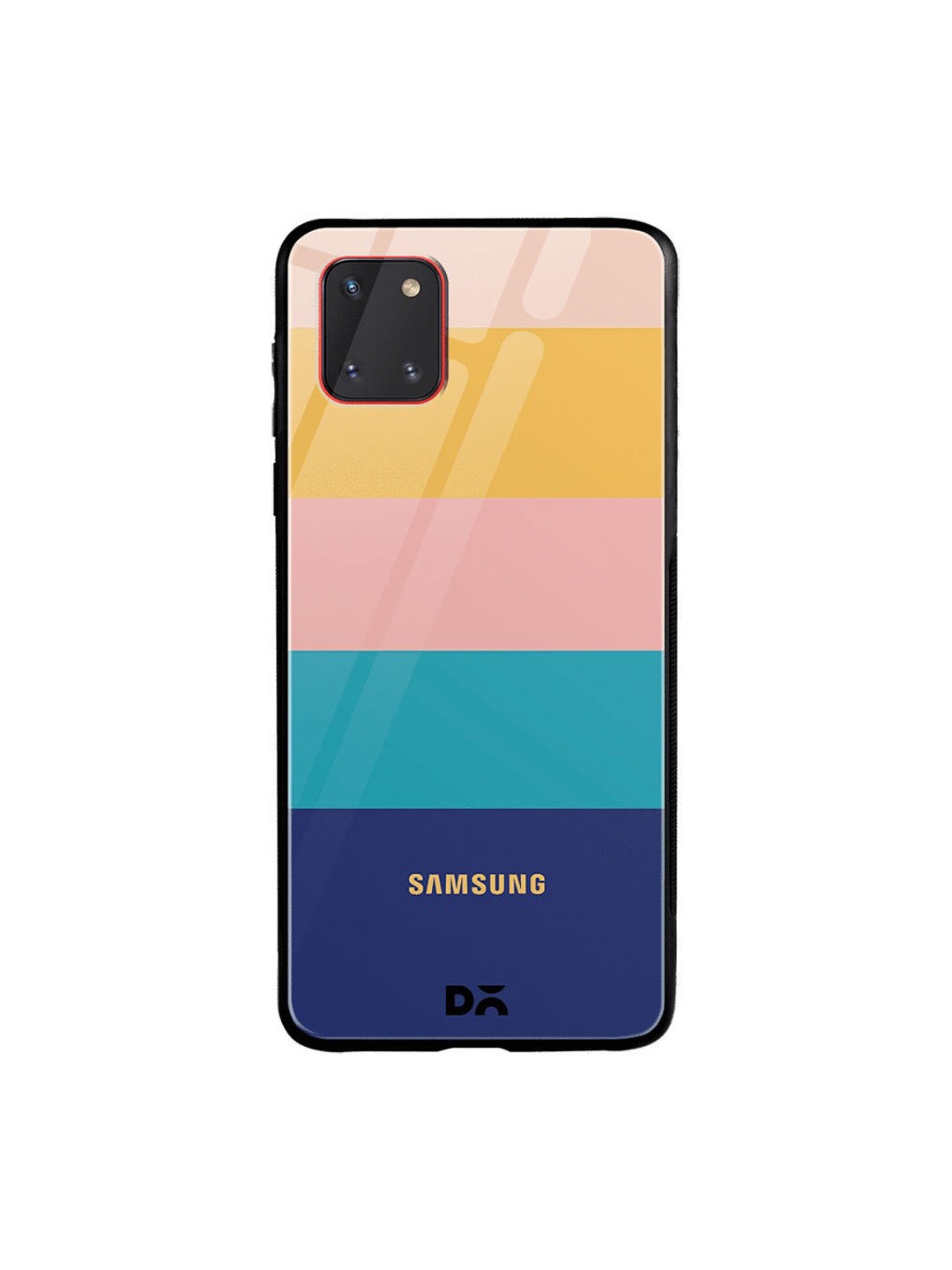 

DailyObjects Blue & Peach-Coloured Quin Samsung Galaxy Note 10 Lite Shock Absorbent Glass Case
