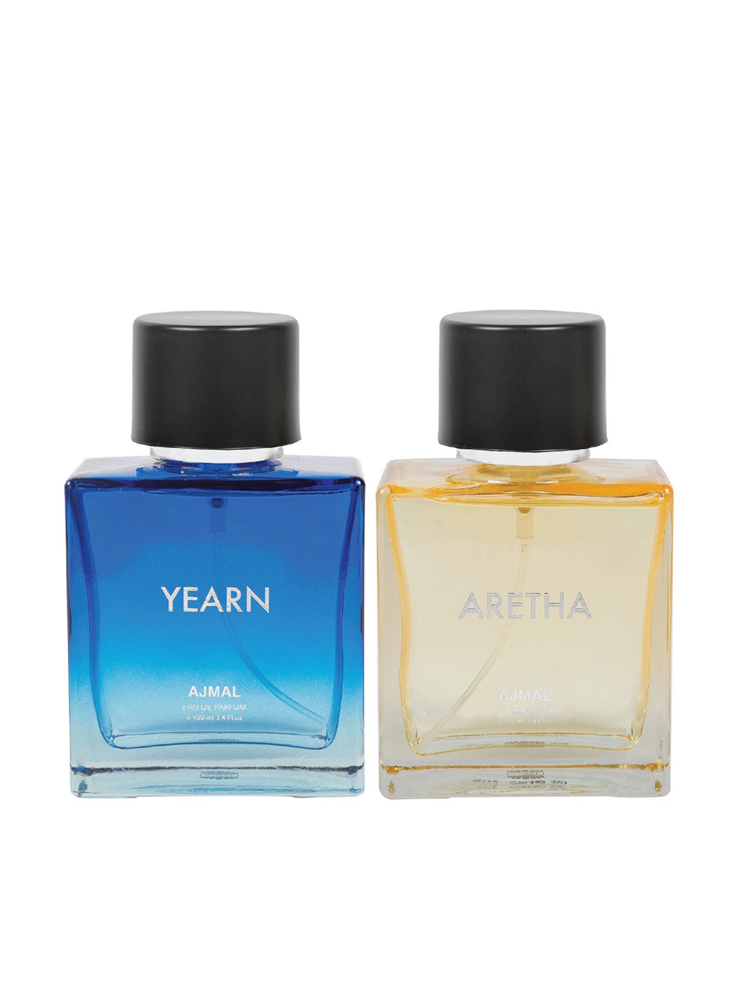

Ajmal Unisex Set of 2 Yearn EDP & Aretha EDP Perfume Scent for skin 100ML each, Multi