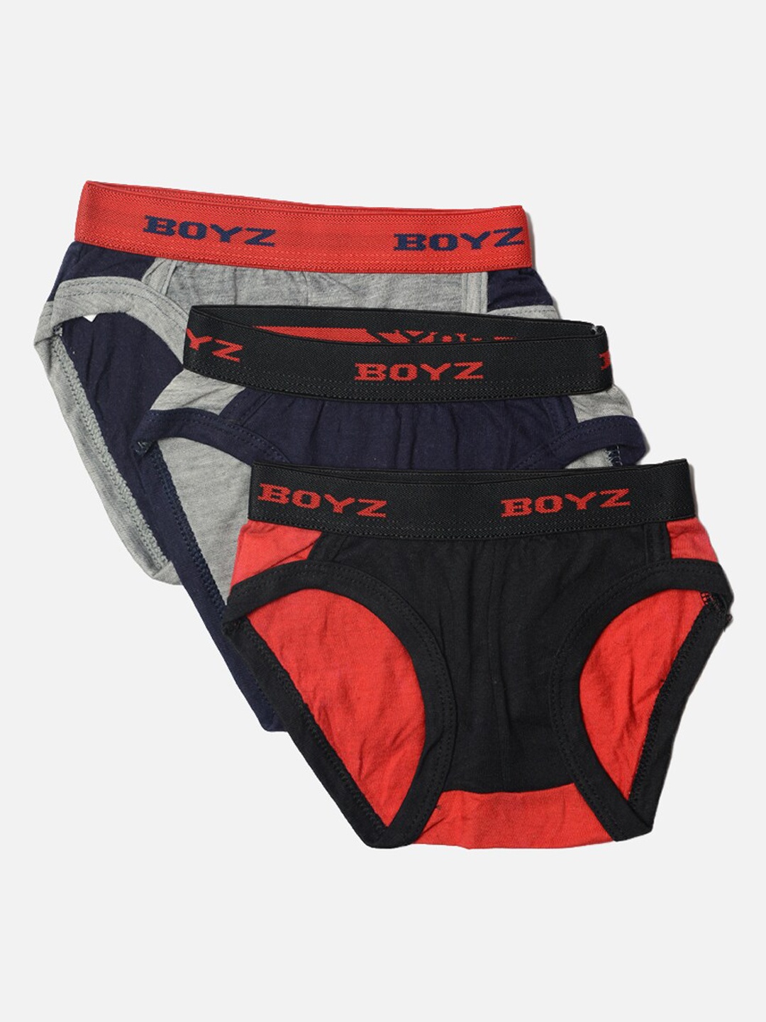 

TINY HUG Infant Boys Pack Of 3 Assorted Basic Briefs