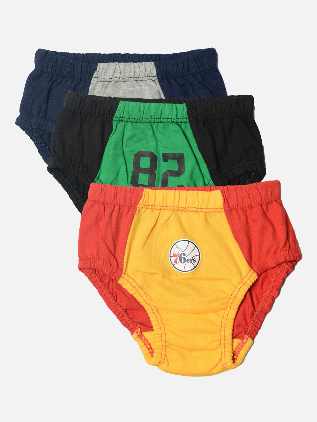 

TINY HUG Infant Boys Pack Of 3 Assorted Basic Briefs