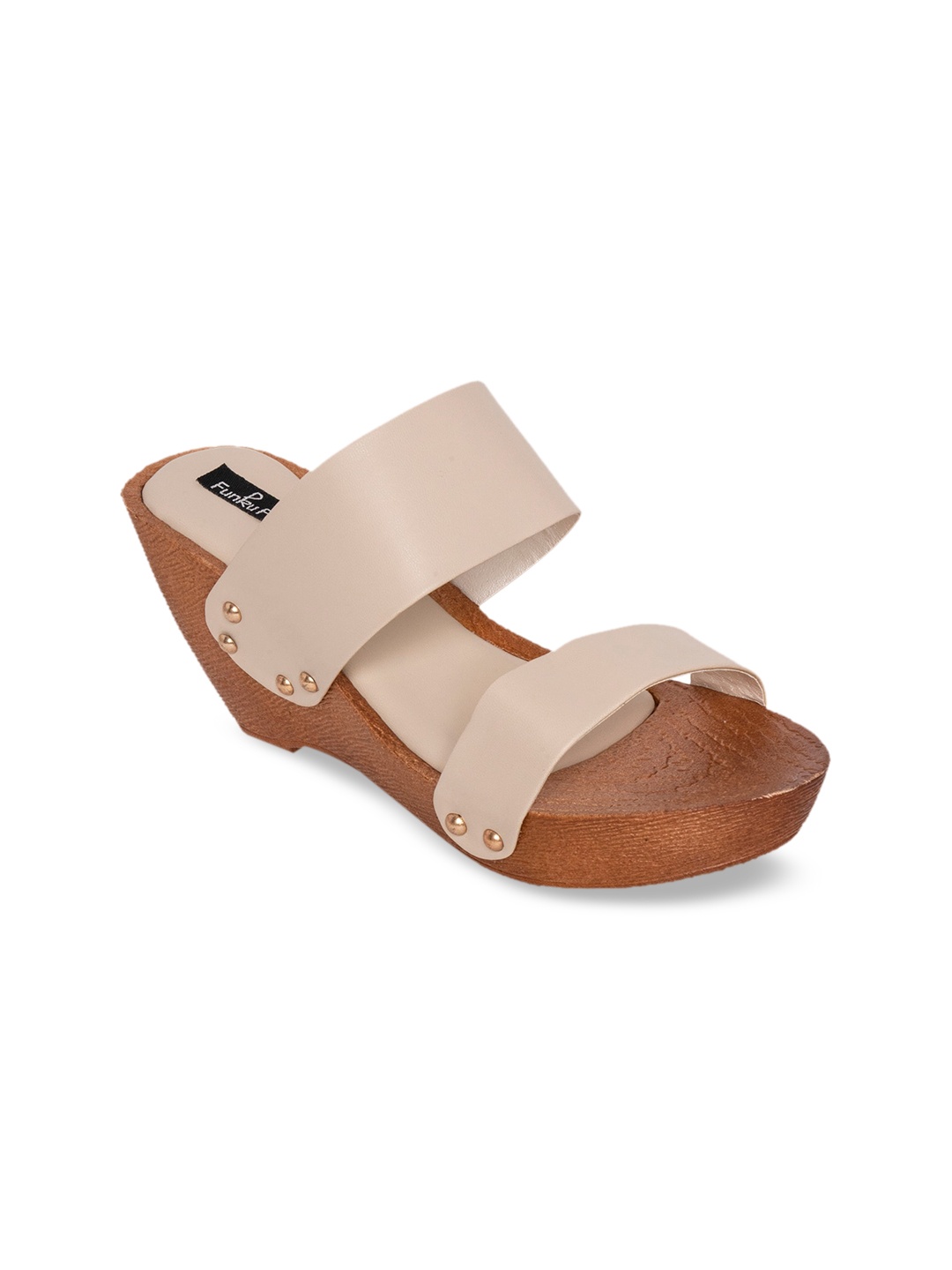 

Funku Fashion Women Cream-Coloured Solid Wedges