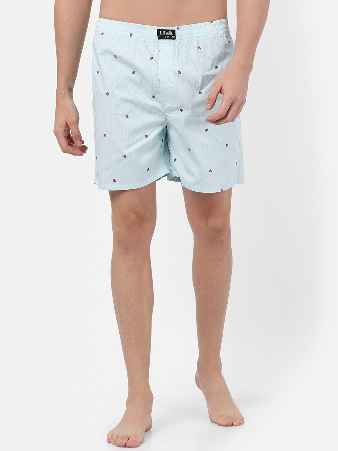 

Llak Jeans Men Blue & White Striped Boxers