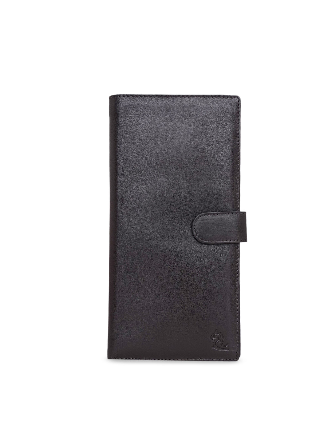 

Kara Unisex Brown Solid Leather Card Holder