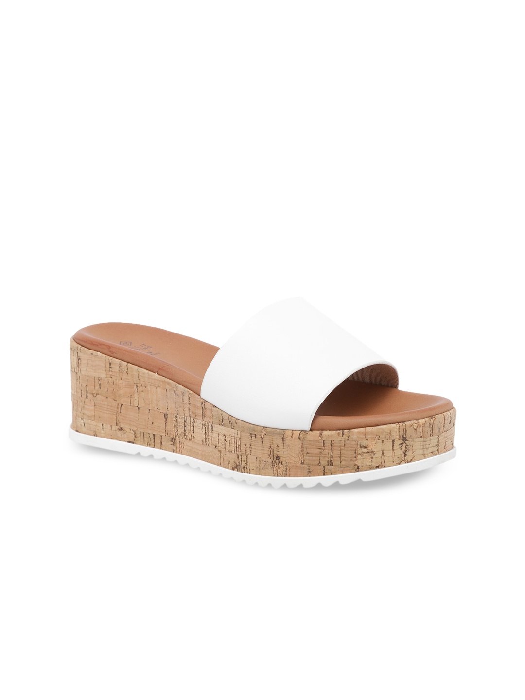 

Call It Spring Women White Solid Platform Heels