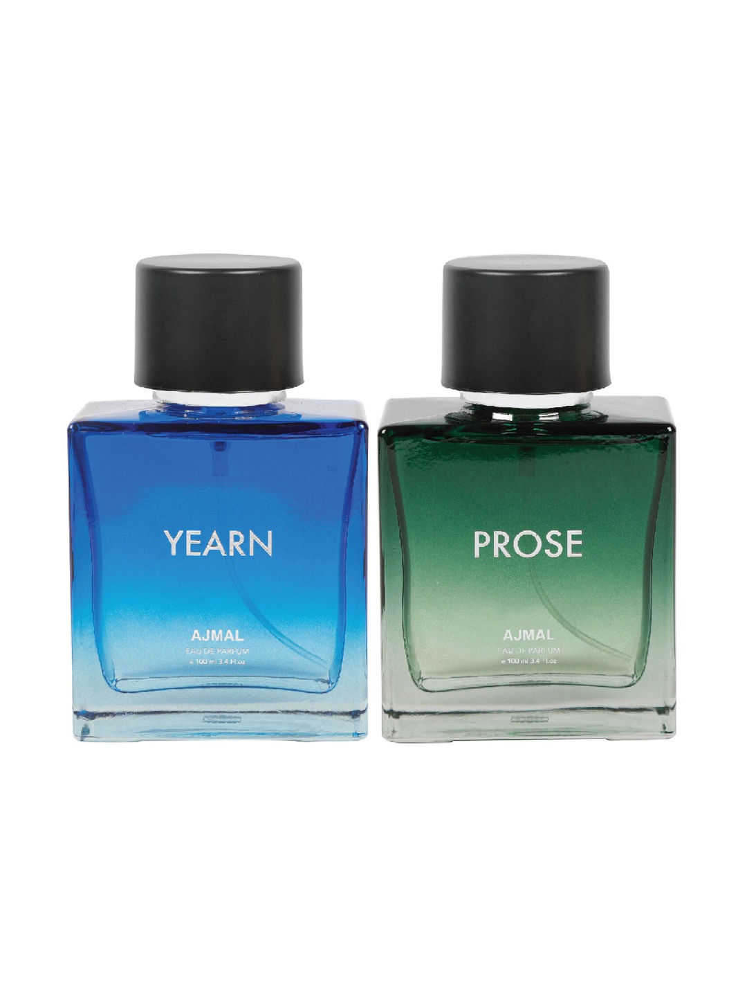 

Ajmal Men Set of 2 Yearn EDP & Prose EDP Perfume Scent for Skin 100ML each, Transparent