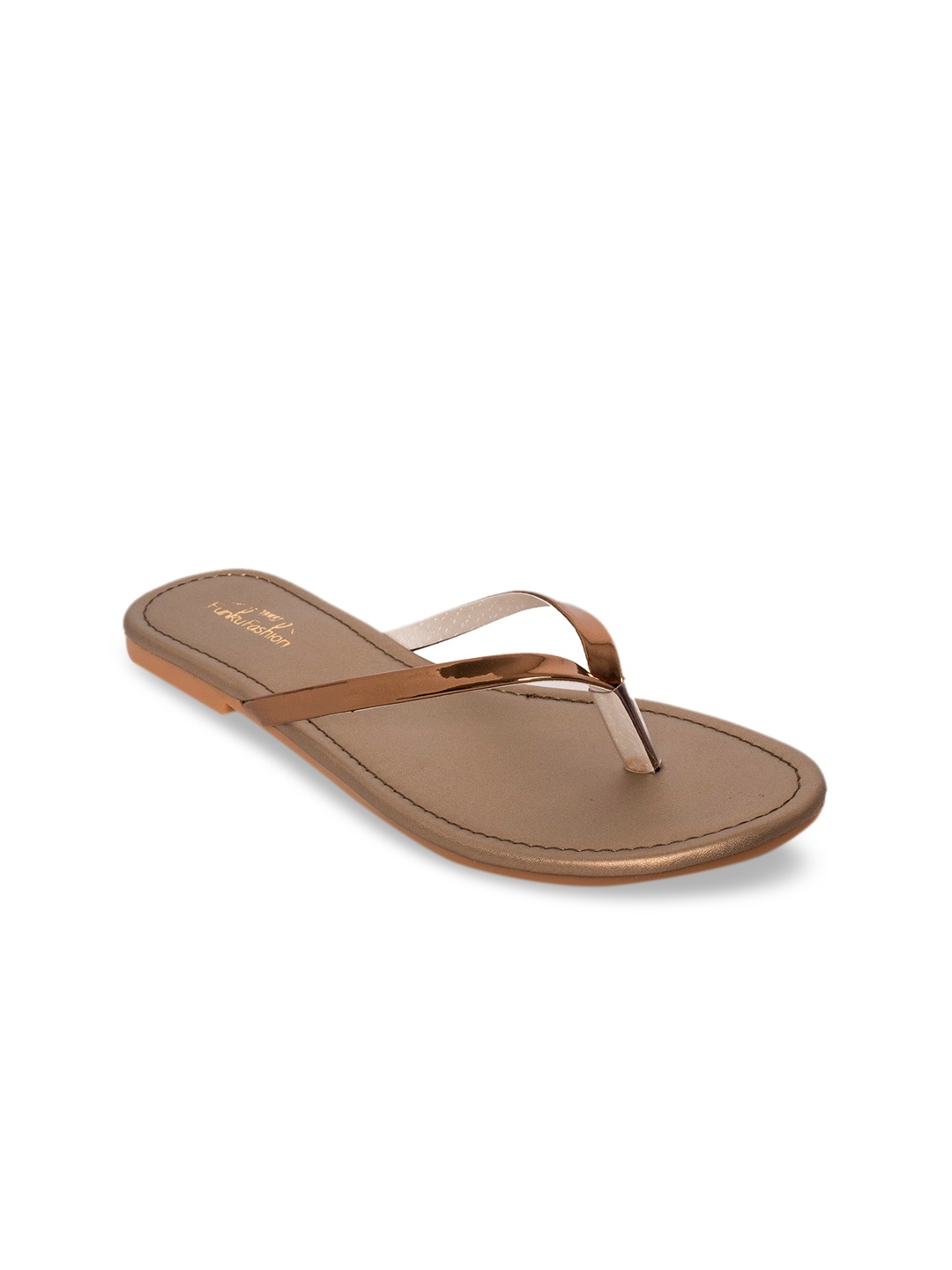 

Funku Fashion Women Brown Solid Open Toe Flats