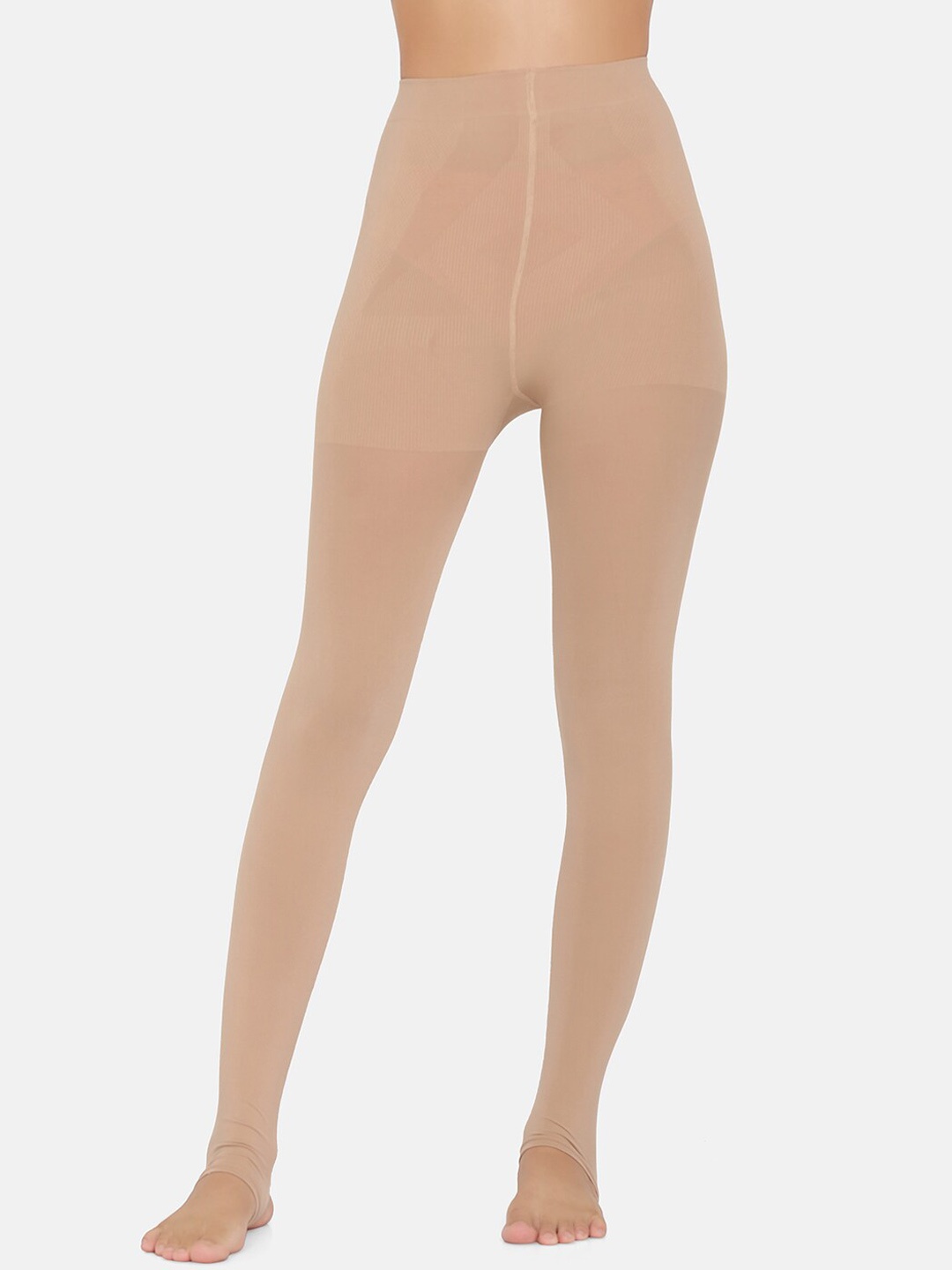 

Da Intimo Women Beige Solid Shapewear Integrated Stockings DSS-06