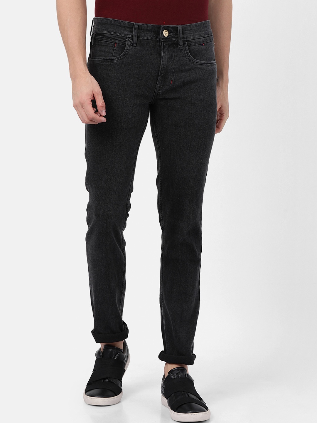 

Llak Jeans Men Black Skinny Fit Mid-Rise Clean Look Jeans