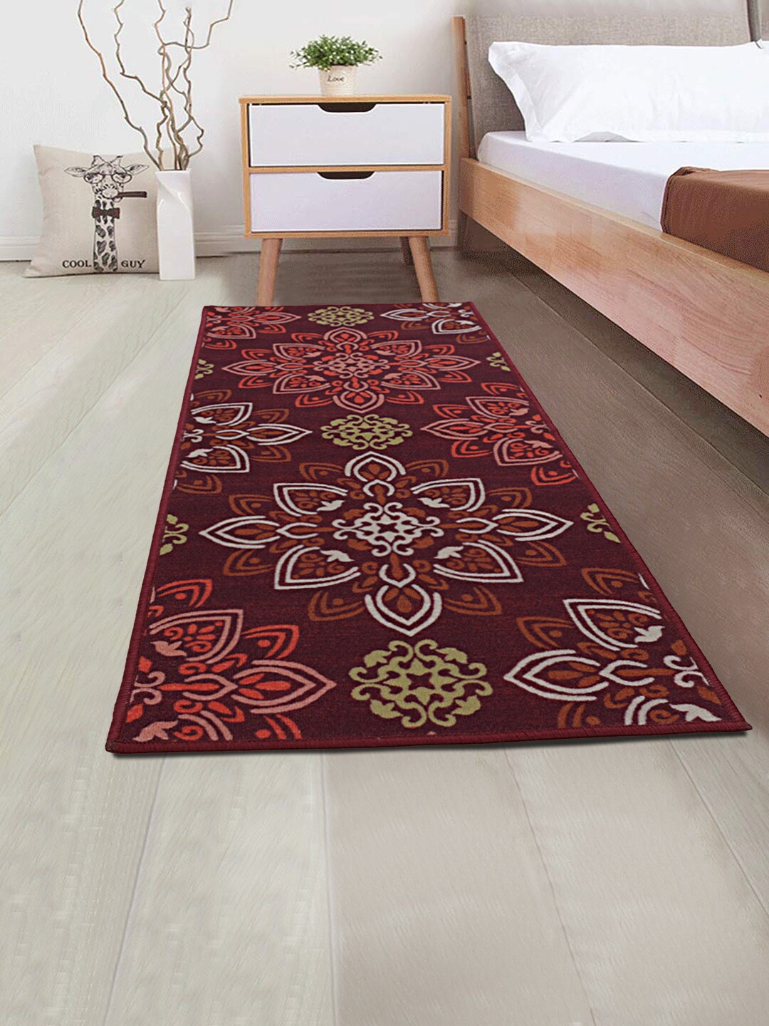 

RUGSMITH Multicoloured Printed Premium Qualty Anti-Skid Floor Runner, Multi