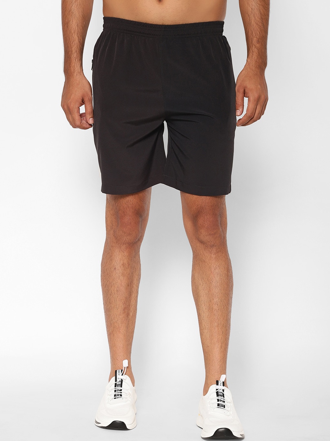 

SAPPER Men Black Solid Slim Fit Regular Shorts
