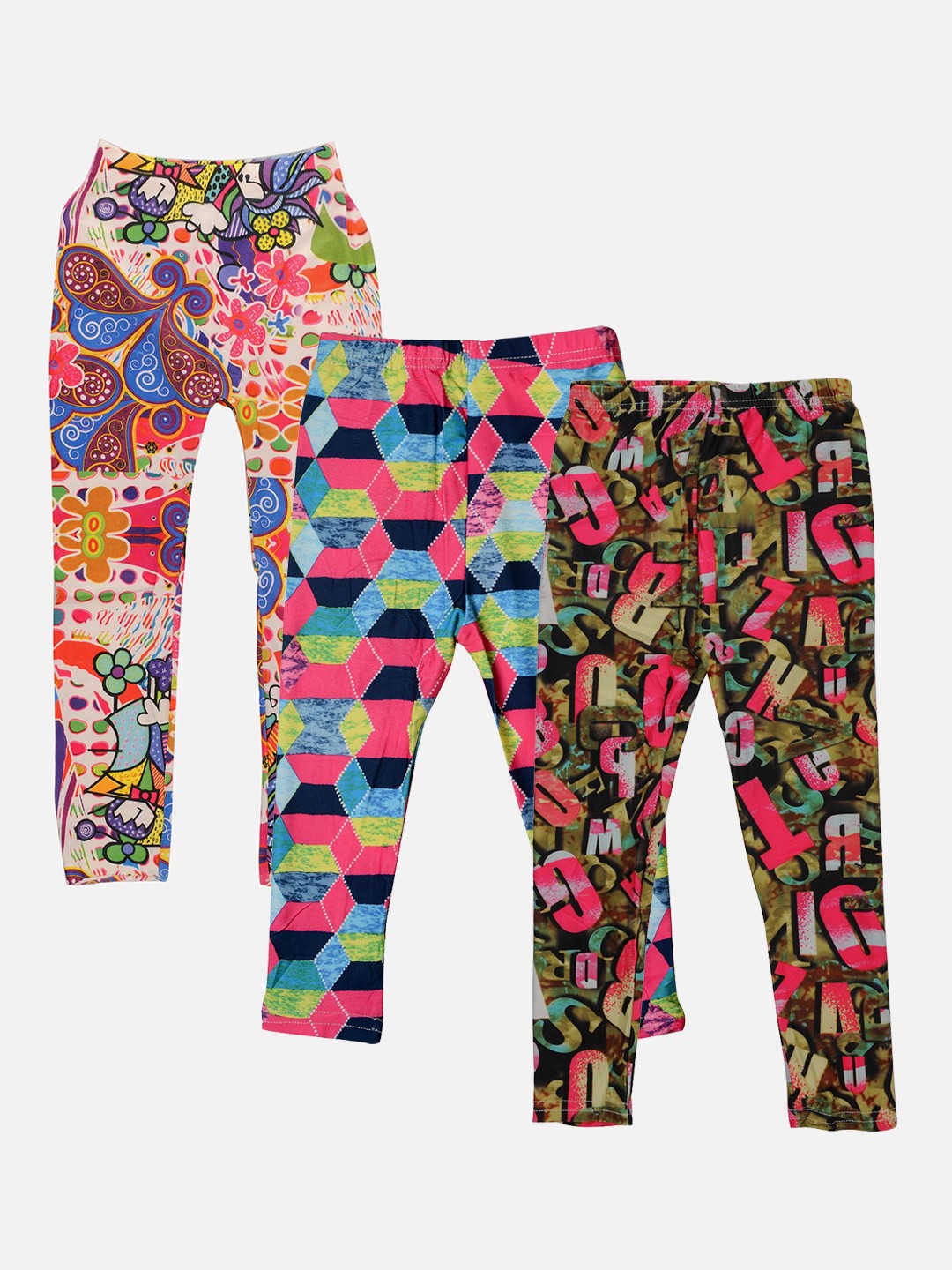 

TINY HUG Girls Pack Of 3 Assorted Tights