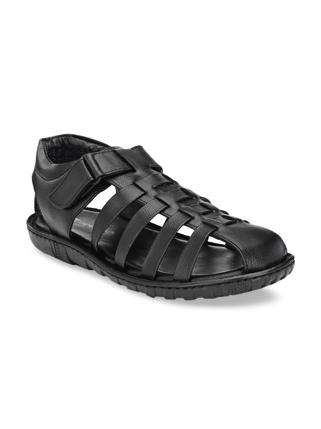 

Eego Italy Men Black Solid Fisherman Sandals