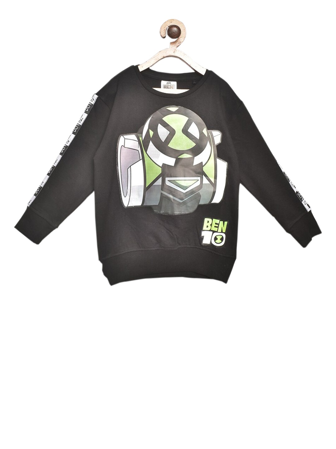 

Ben 10 Boys Black Printed Sweatshirt