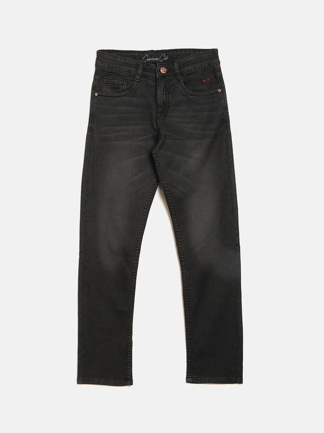 

Crimsoune Club Boys Grey Slim Fit Mid-Rise Clean Look Jeans