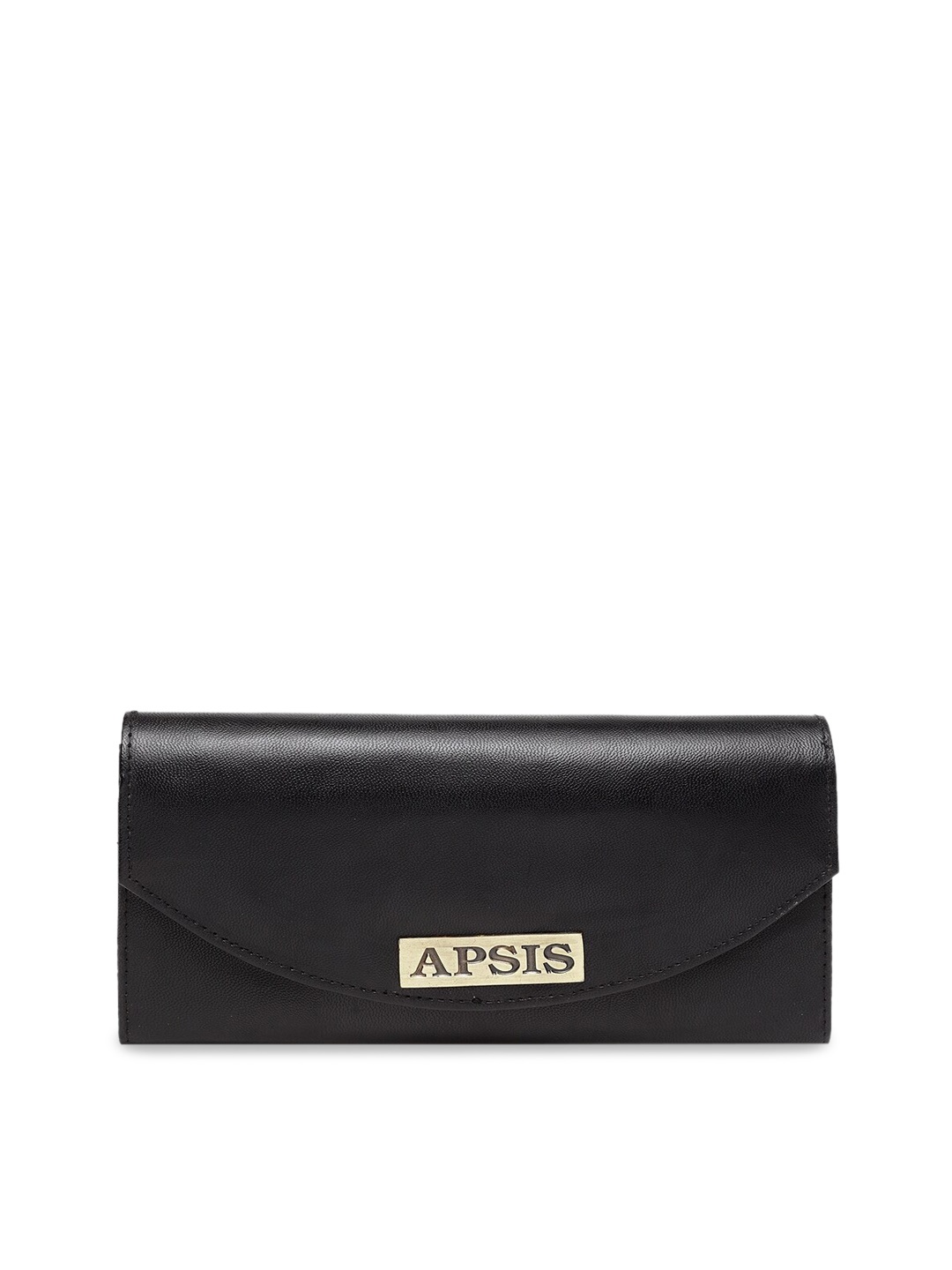 

Apsis Women Black Solid Two Fold Wallet