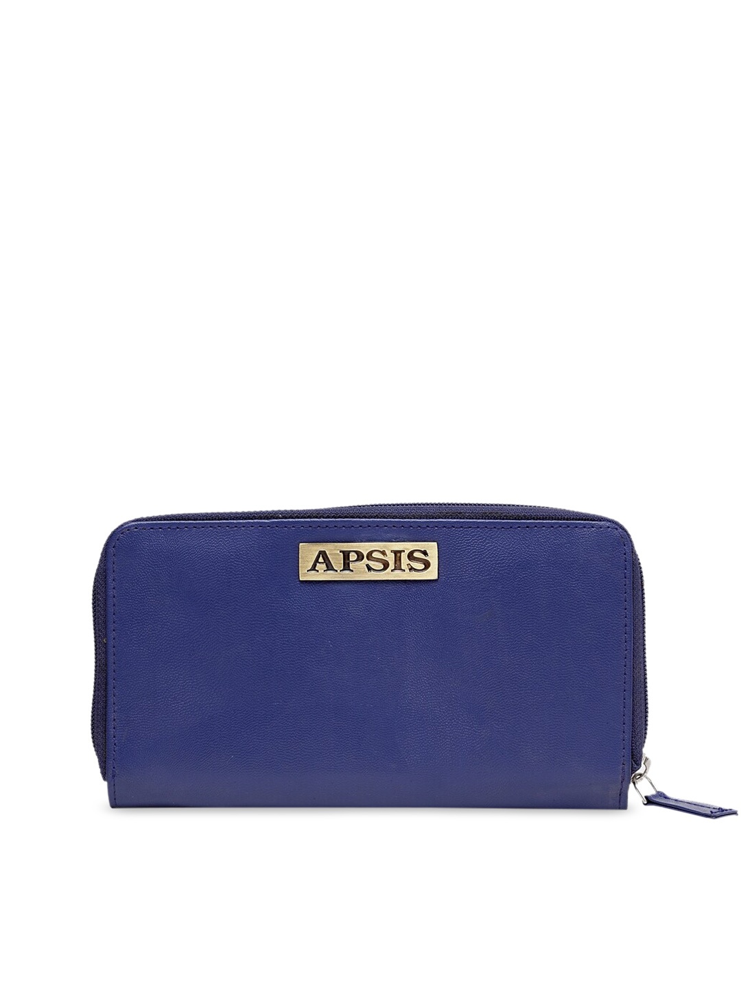 

Apsis Women Royal Blue Solid Zip Around Wallet