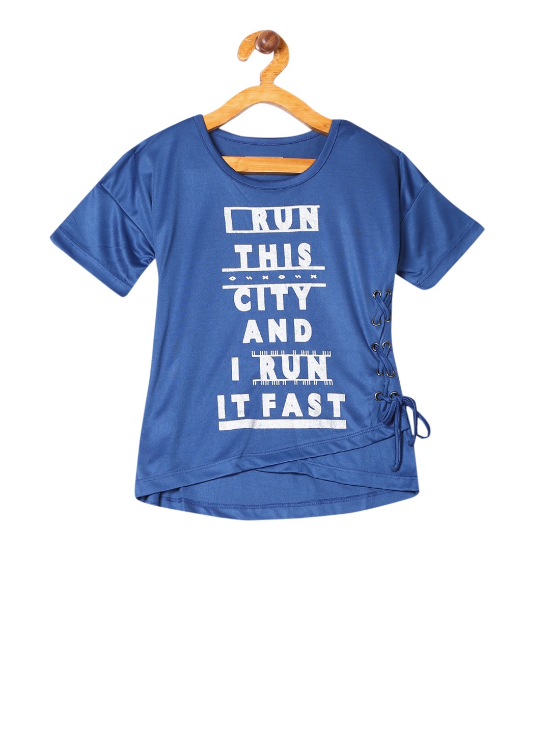 

Cherokee Girls Blue Printed Active Top