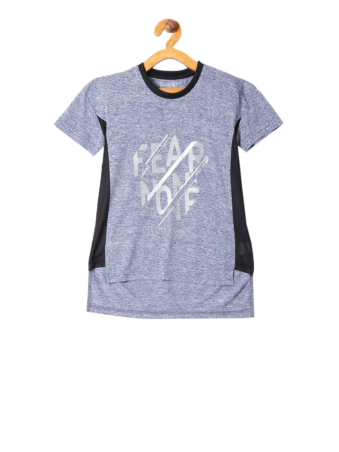 

Cherokee Girls Blue Printed Round Neck T-shirt