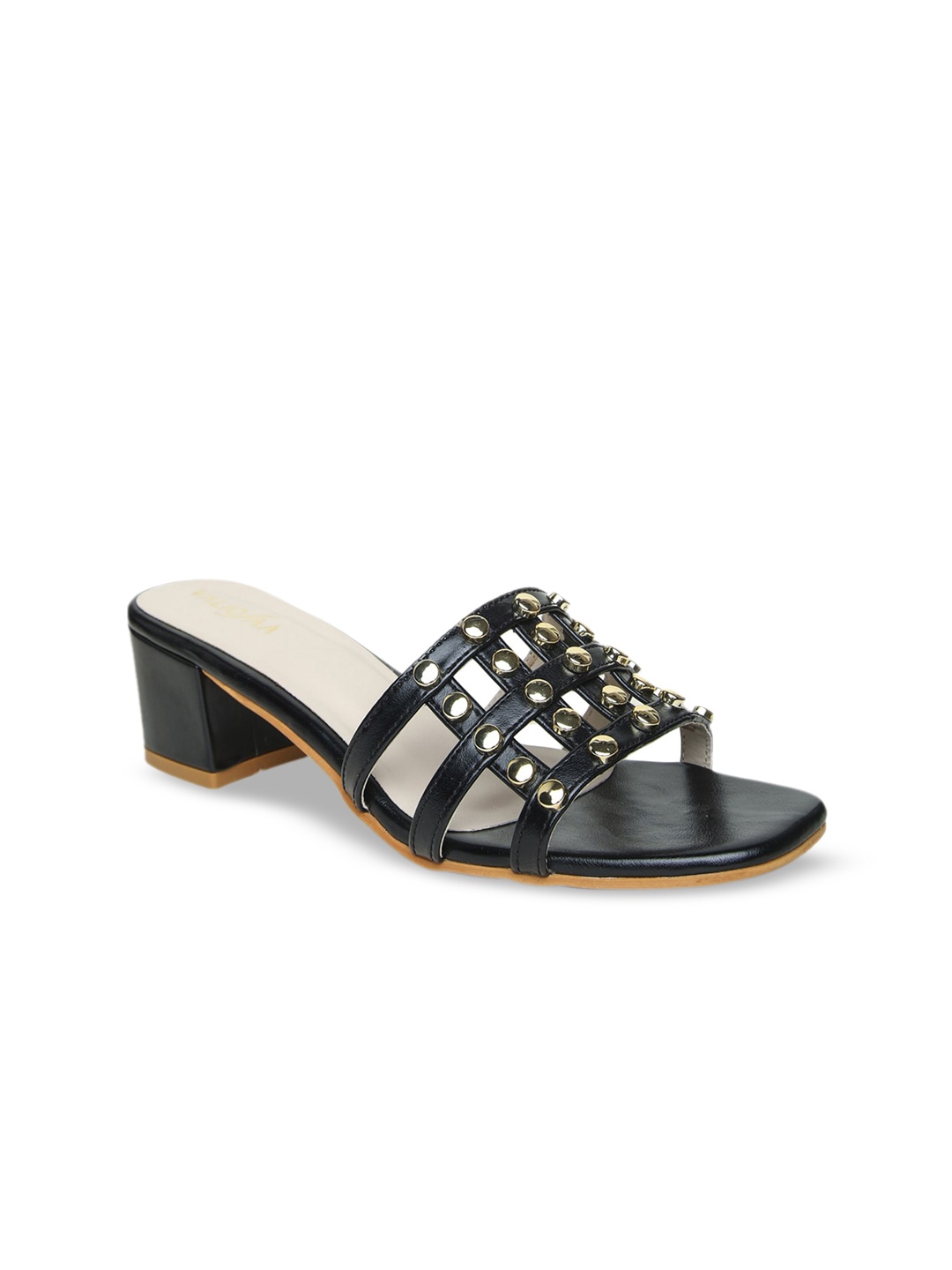 

VALIOSAA Women Black Embellished Heels